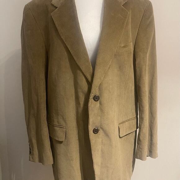 Stafford Other - Stafford Men’s 100% Cotton Brown Cordouroy Sport Coat Size 42 R